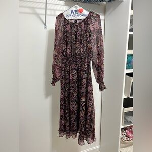 Mango dress, gauze with cinch waist